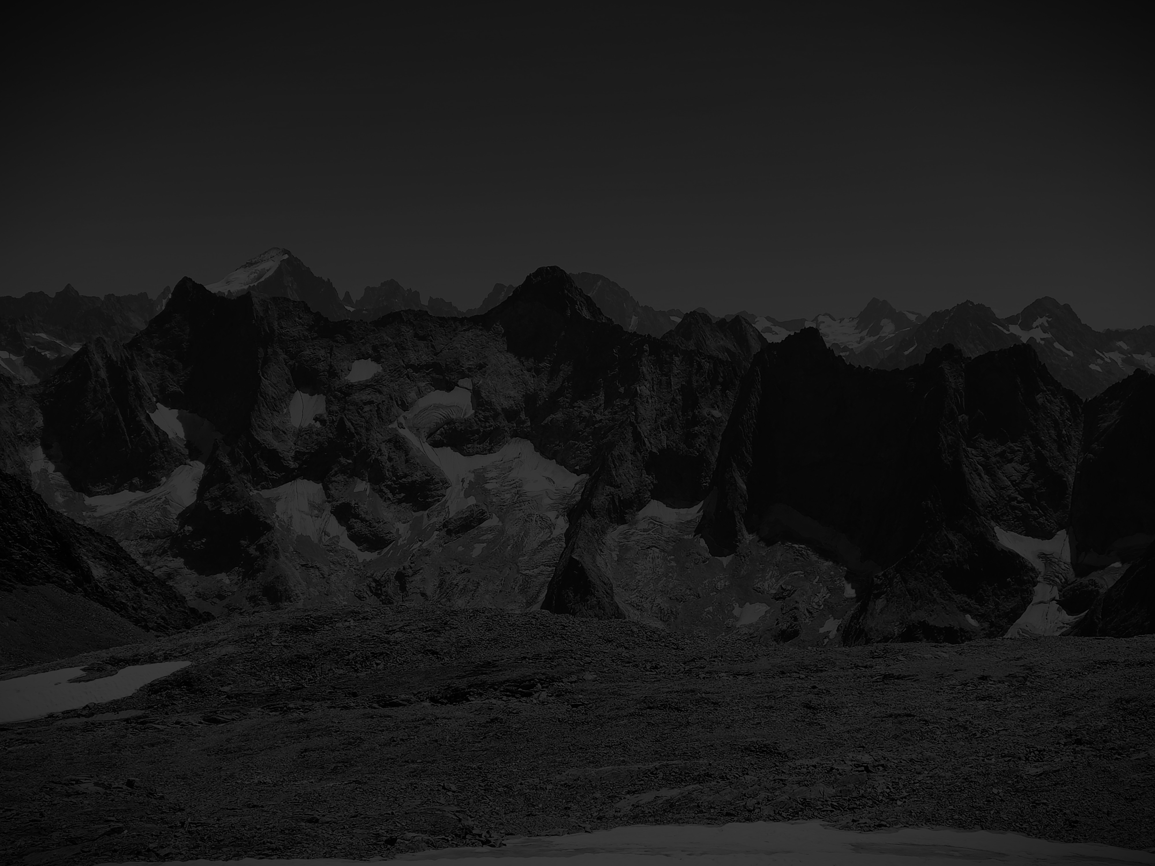 Mountain landscape at golden hour